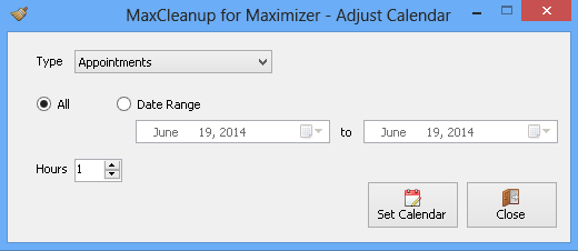 MaxCleanup Time Zone Adjustment